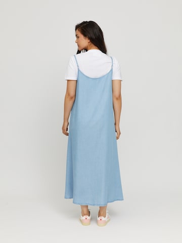 Robe 'Gustine' mazine en bleu