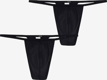 HOM G-String ' Plumes ' in Schwarz: Vorderseite