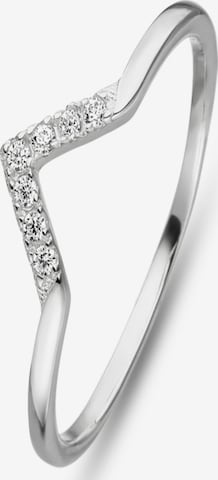 Fiocco Jewelry Ring 'Crown' in Silver: front