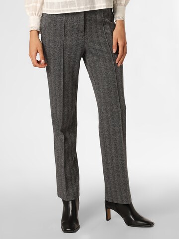 Regular Pantalon à plis COMMA en gris : devant