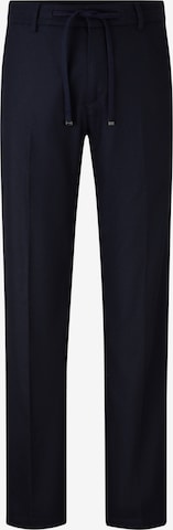 BOGNER Regular Trousers with creases in Blue: front