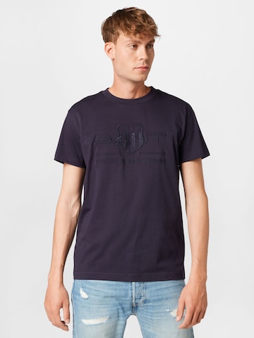 T-Shirt GANT en bleu : devant