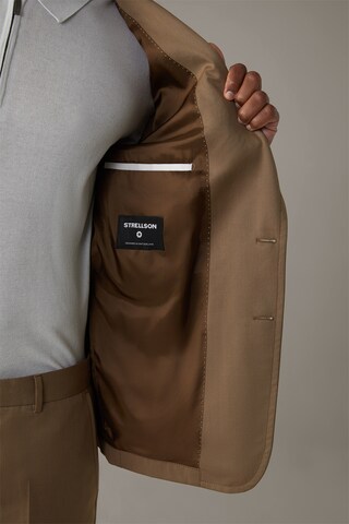 STRELLSON Slim fit Business-colbert ' Alfie ' in Beige