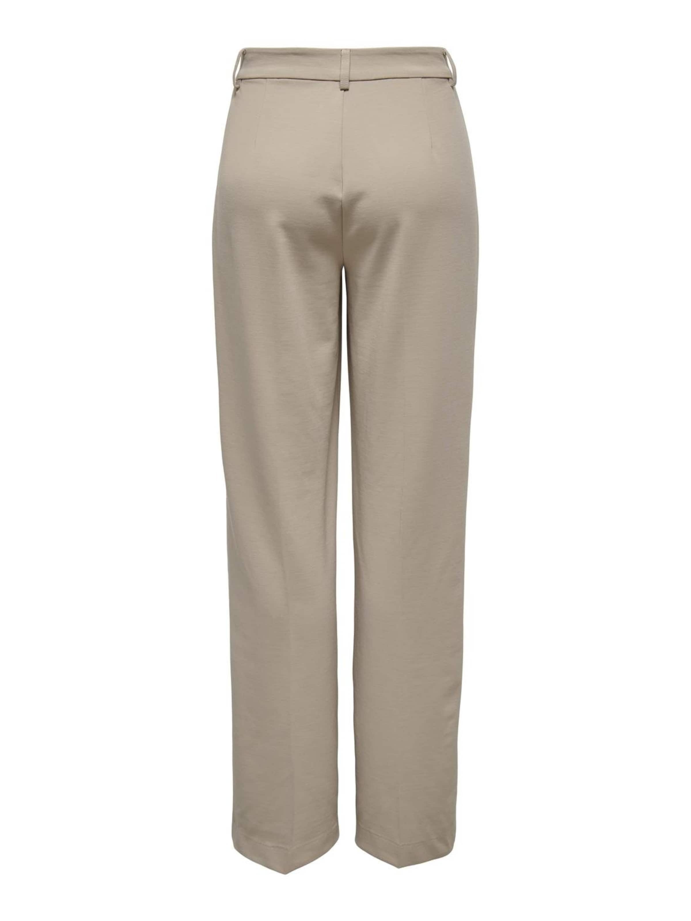 ONLY - Perna larga Calças com vincos 'ONLPEACH' em cinzento