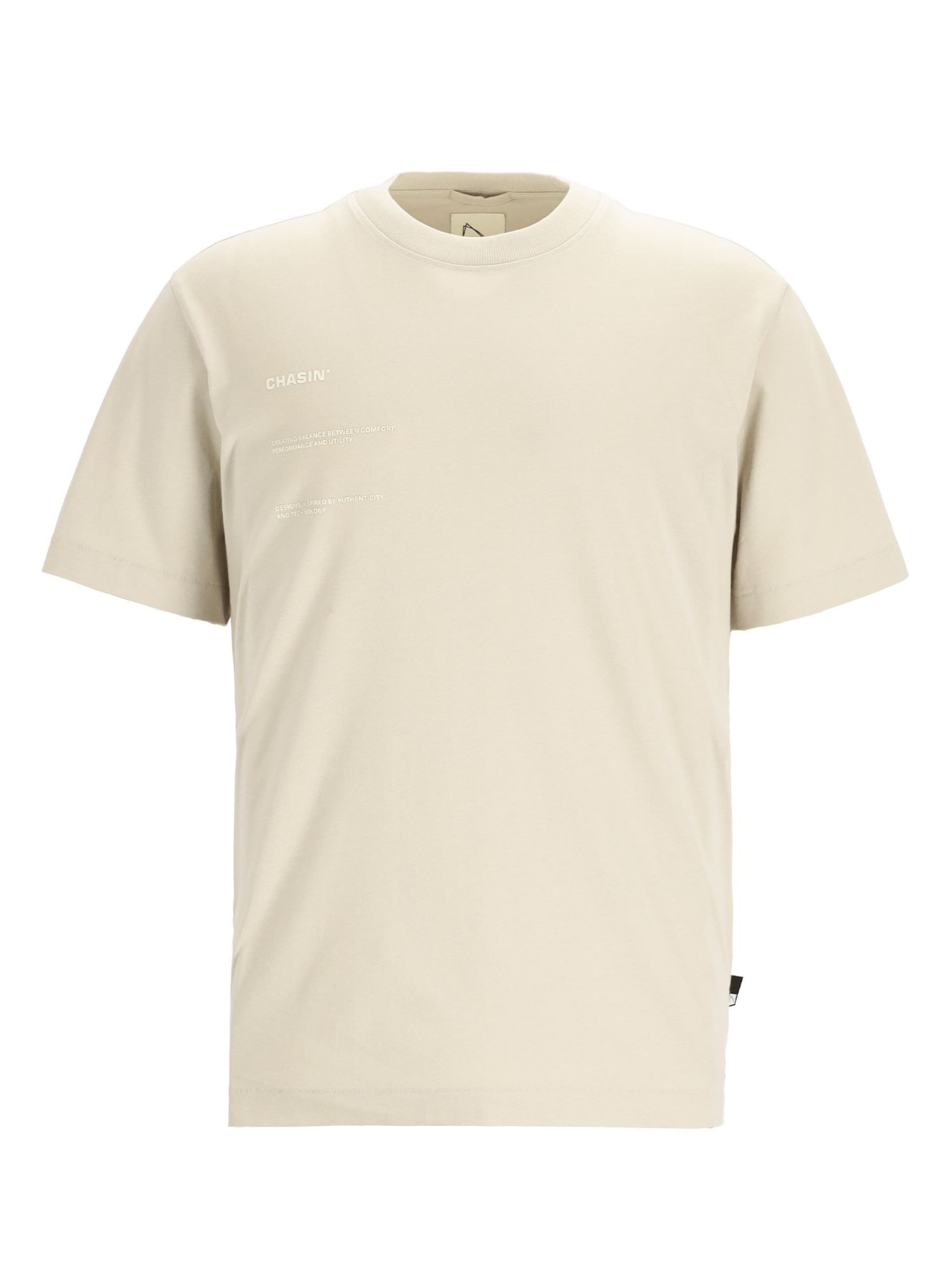 CHASIN' T-Shirt in Beige: Vorderseite