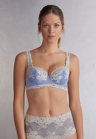 INTIMISSIMI Balconette Bra in Blue: front