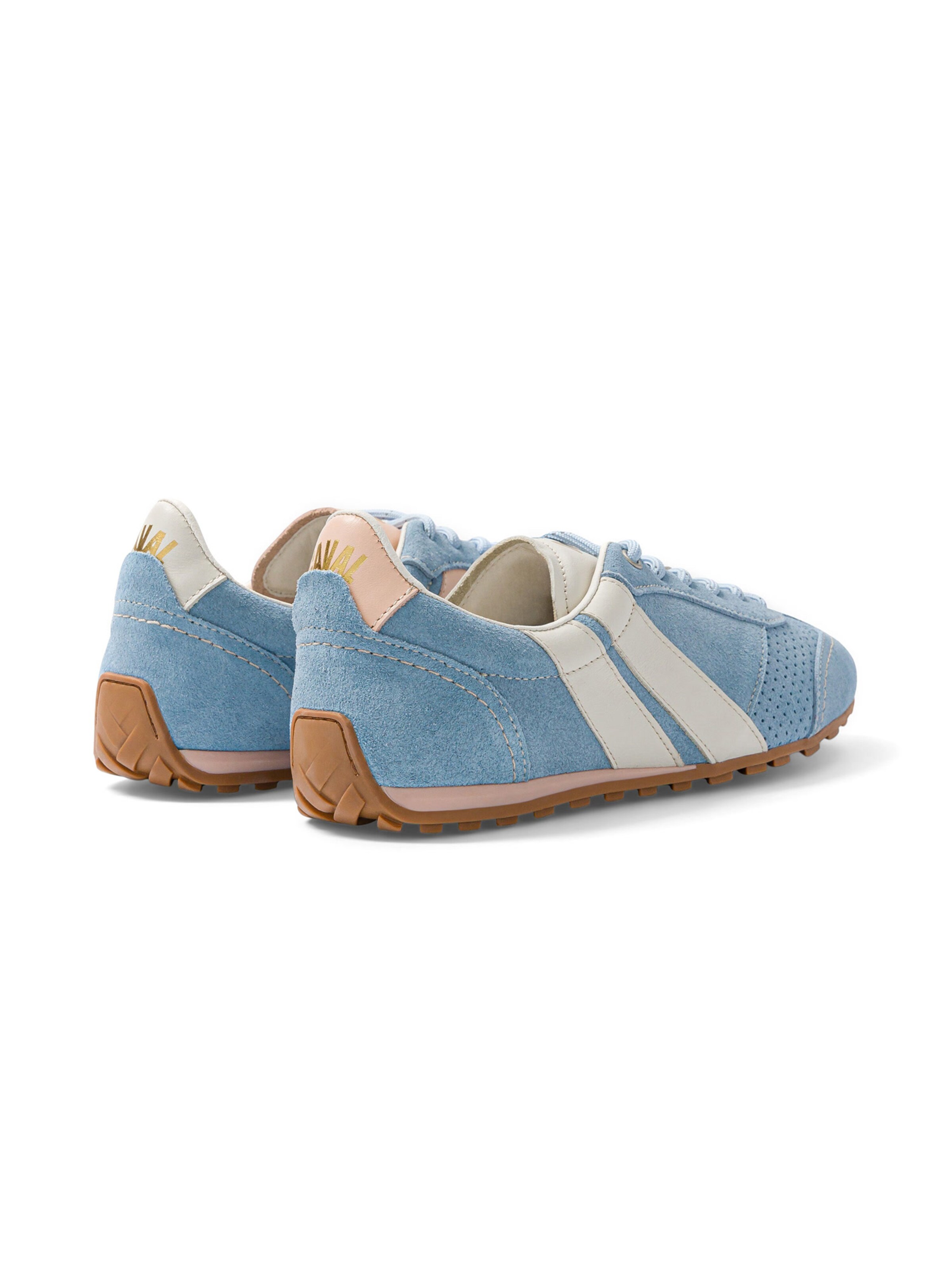 Caval - Sapatilhas slip-on ' BALLET ' em azul: atrás