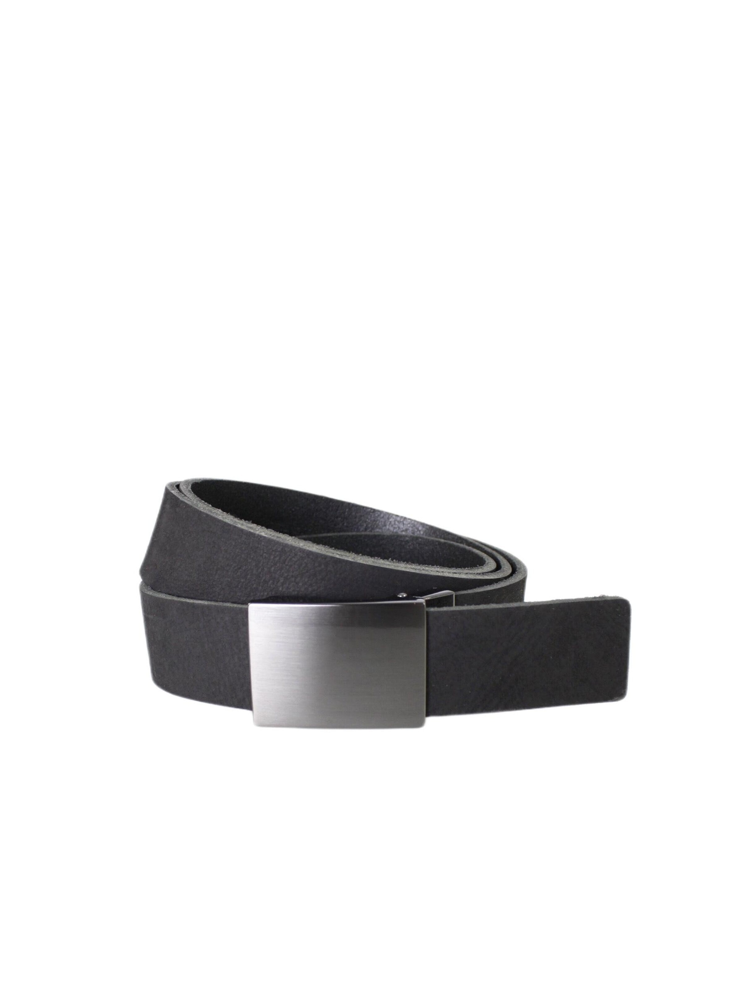carisco Belt 'Nubuk Automatikgürtel' in Black: front