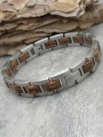 Holzwerk Armband 'SILBERSEE'‌‌‌‌‌‌‌‌‌‌ in Silber
