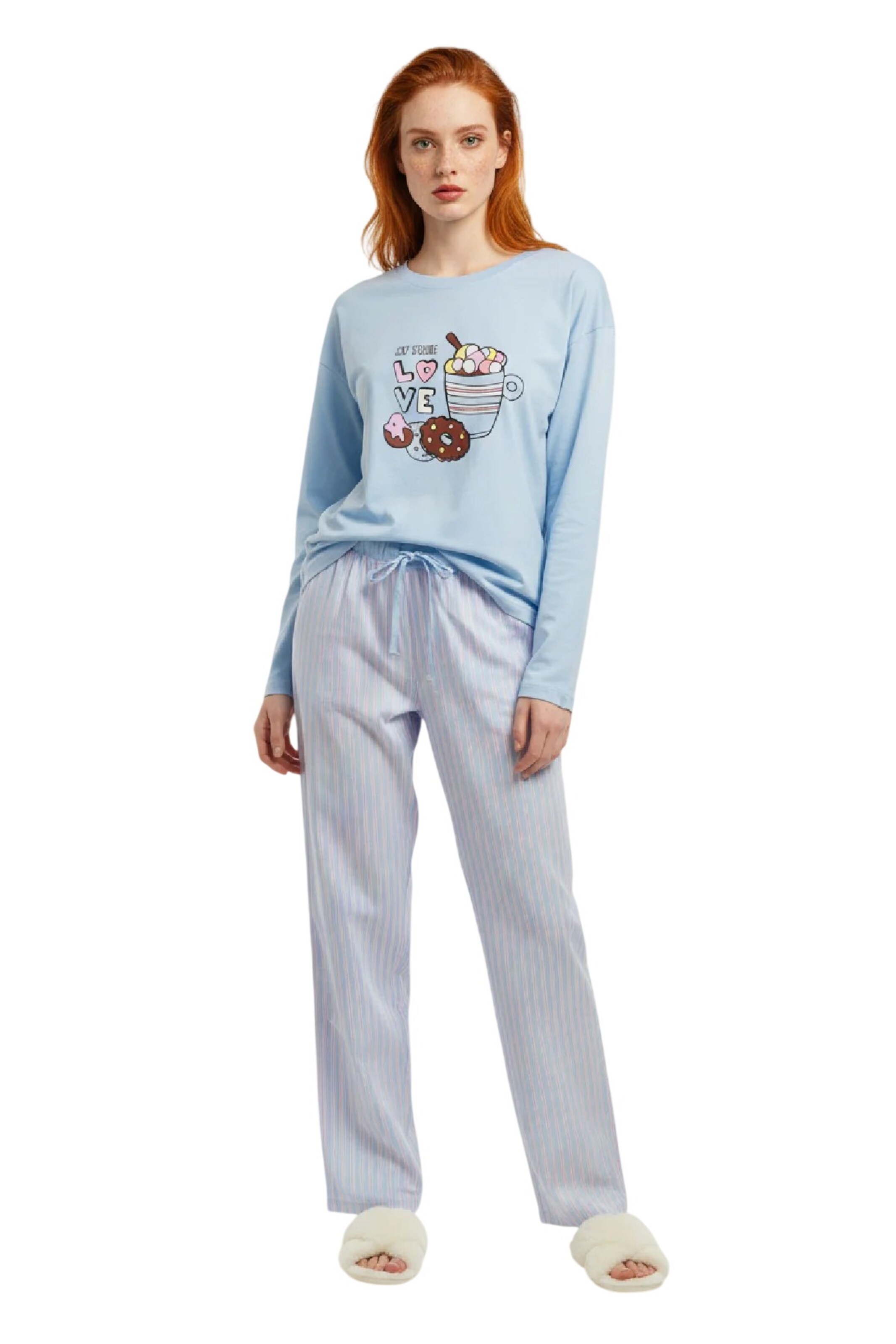 Alexa Dash Pajama pants in Blue