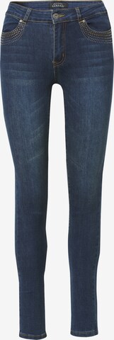 KOROSHI Slimfit Jeans in Blauw: voorkant