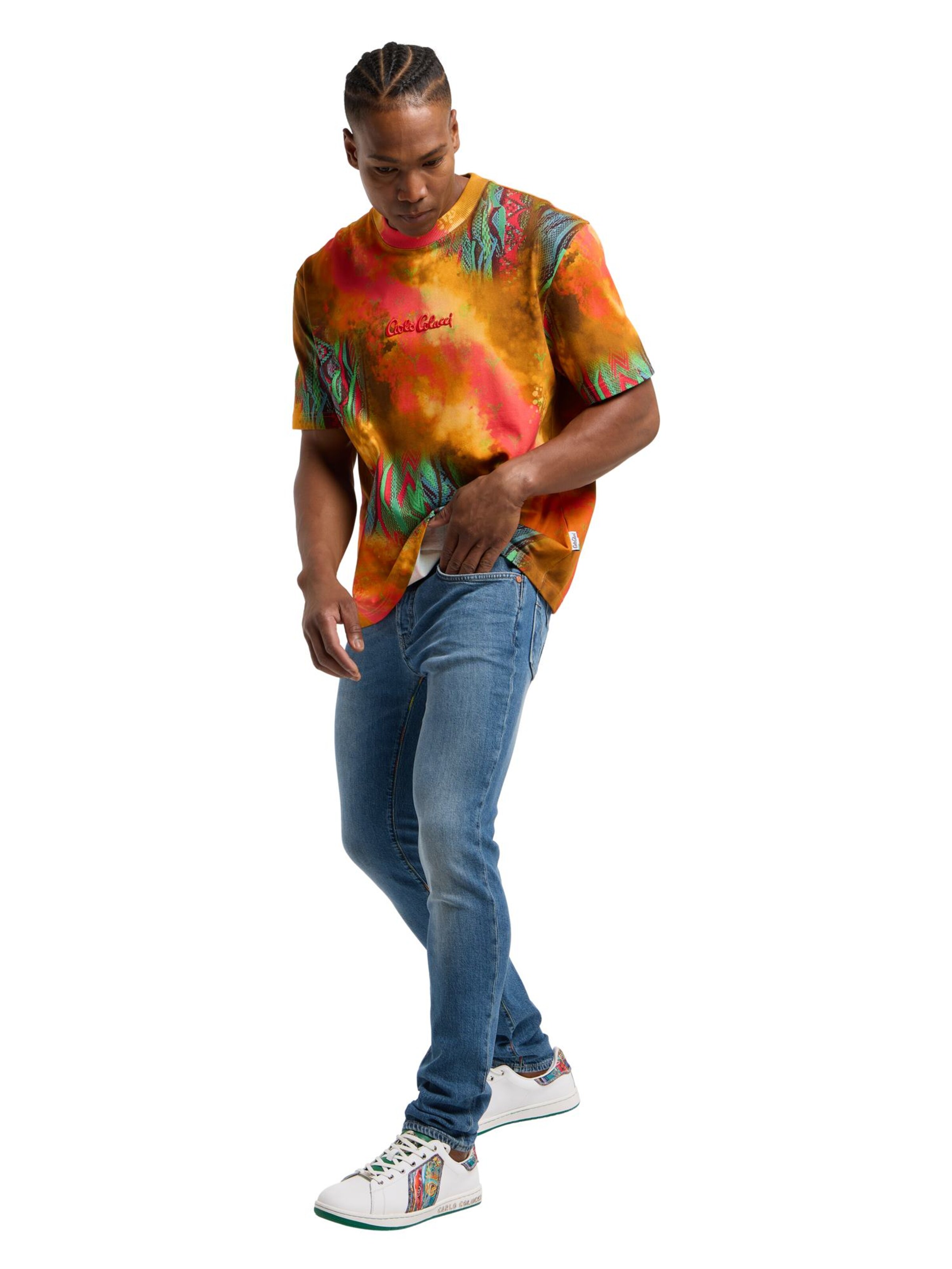 Carlo Colucci Shirt ' D'Inezo ' in Oranje