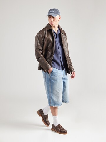 Abercrombie & Fitch Средняя посадка Рубашка в Синий