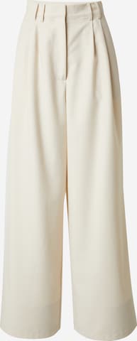 Guido Maria Kretschmer Women Široke hlačnice Hlače z naborki 'Felicia' | bež barva: sprednja stran