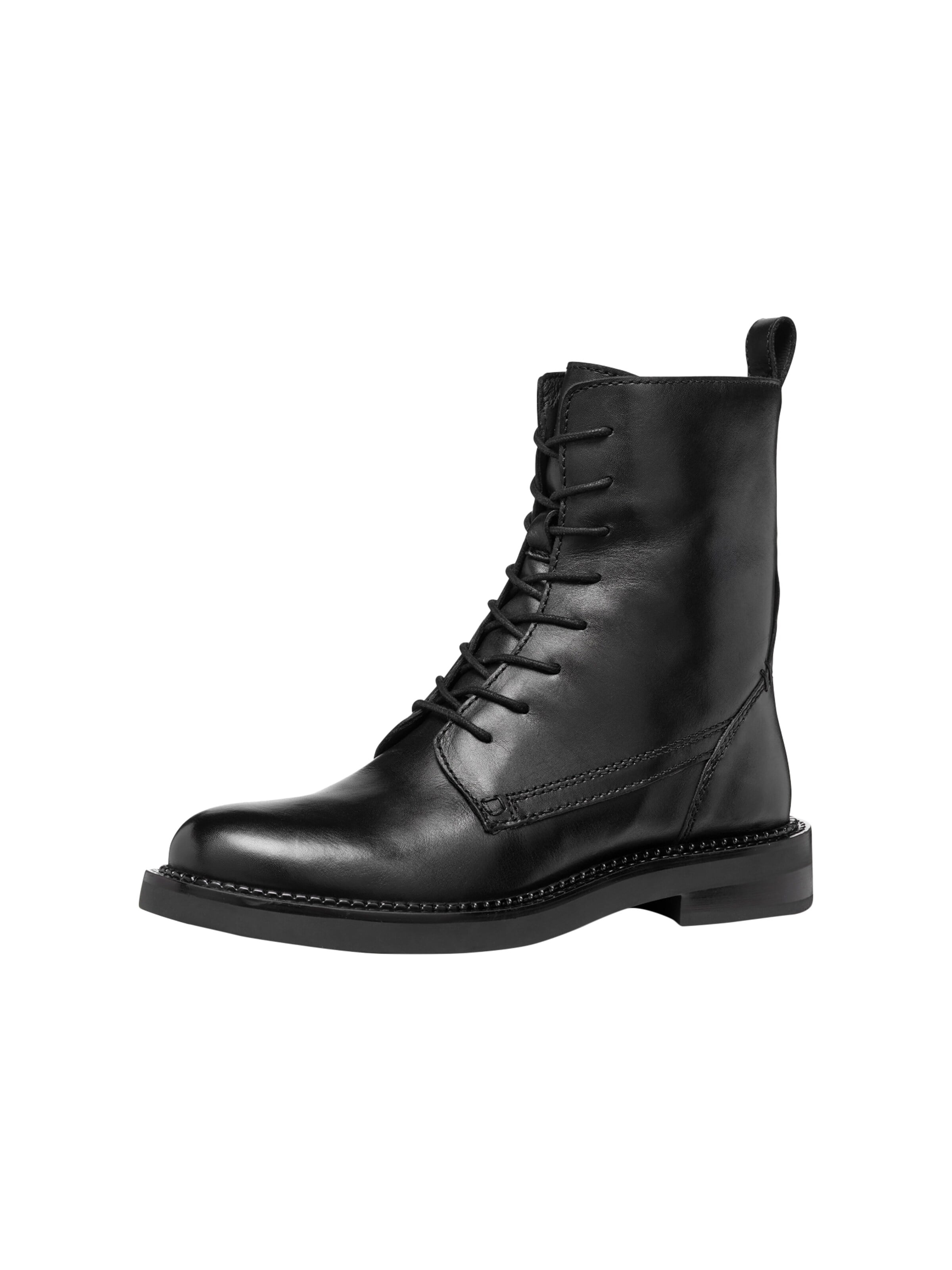 Ankle boots 'Serilda-Lederstiefeletten' di GEOX in nero: frontale