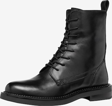 GEOX Ankle Boots 'Serilda-Lederstiefeletten' in Schwarz: Vorderseite