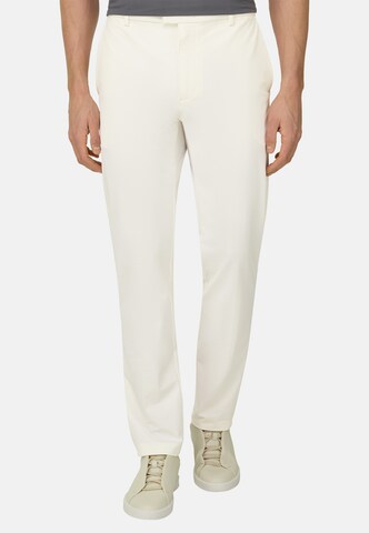 Boggi Milano Slimfit Chinohose in Weiß: Vorderseite
