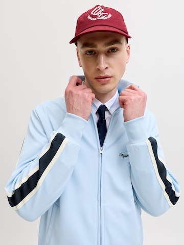 JACK & JONES - Sudadera con cremallera en azul