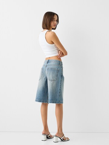 BershkaLoosefit Traperice - plava boja