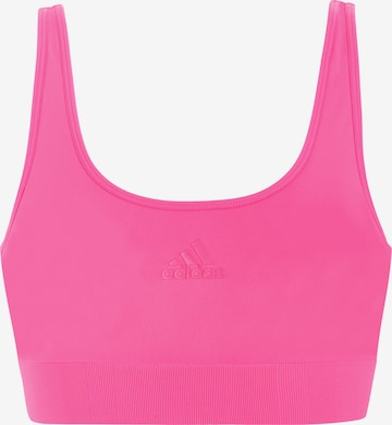 Bustier Soutien-gorge ' SCOOP LOUNGE BRA ' ADIDAS SPORTSWEAR en rose : devant