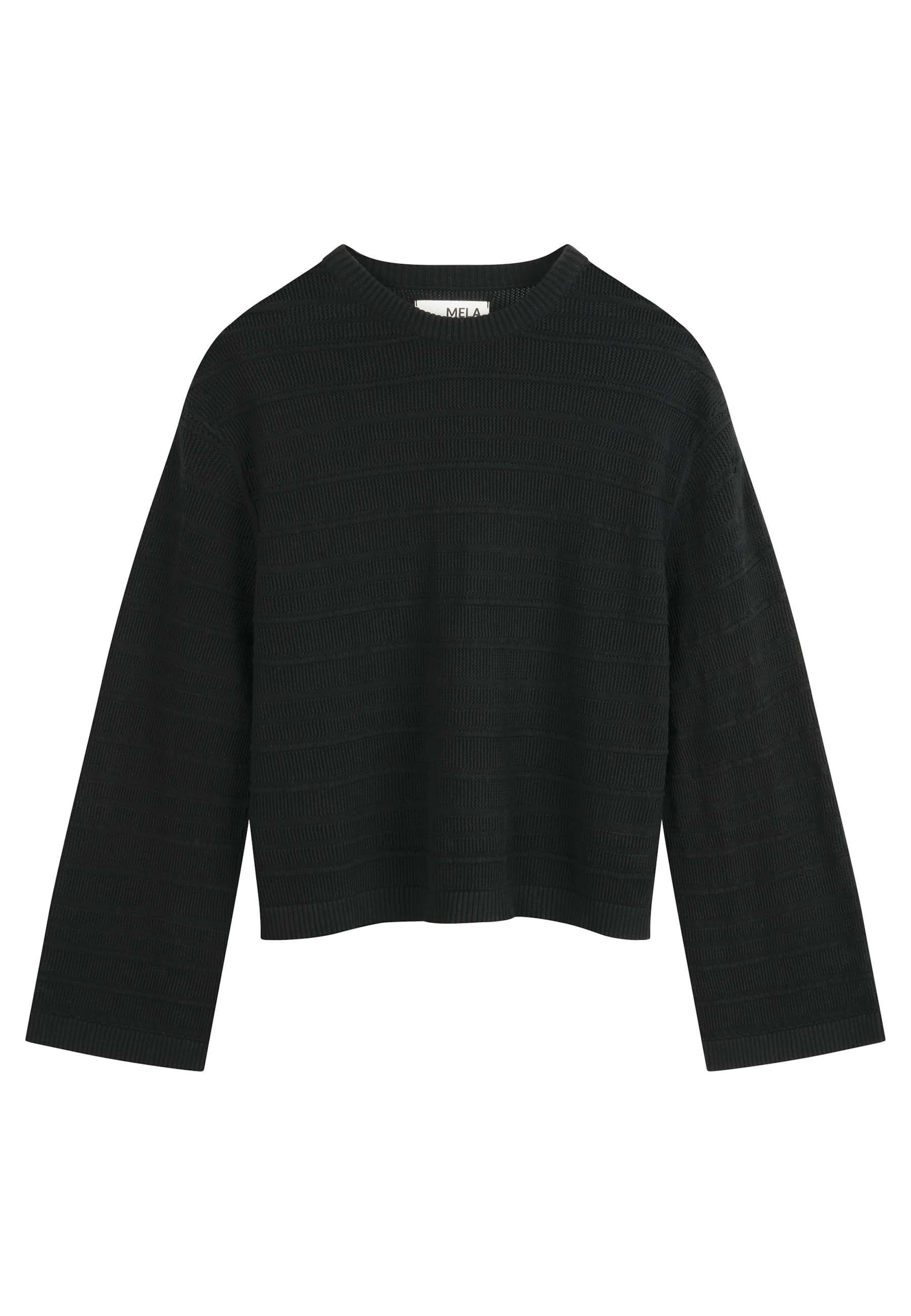melns MELA Džemperis 'JALIDI': no priekšpuses