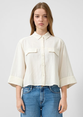 Chemisier QS en beige : devant