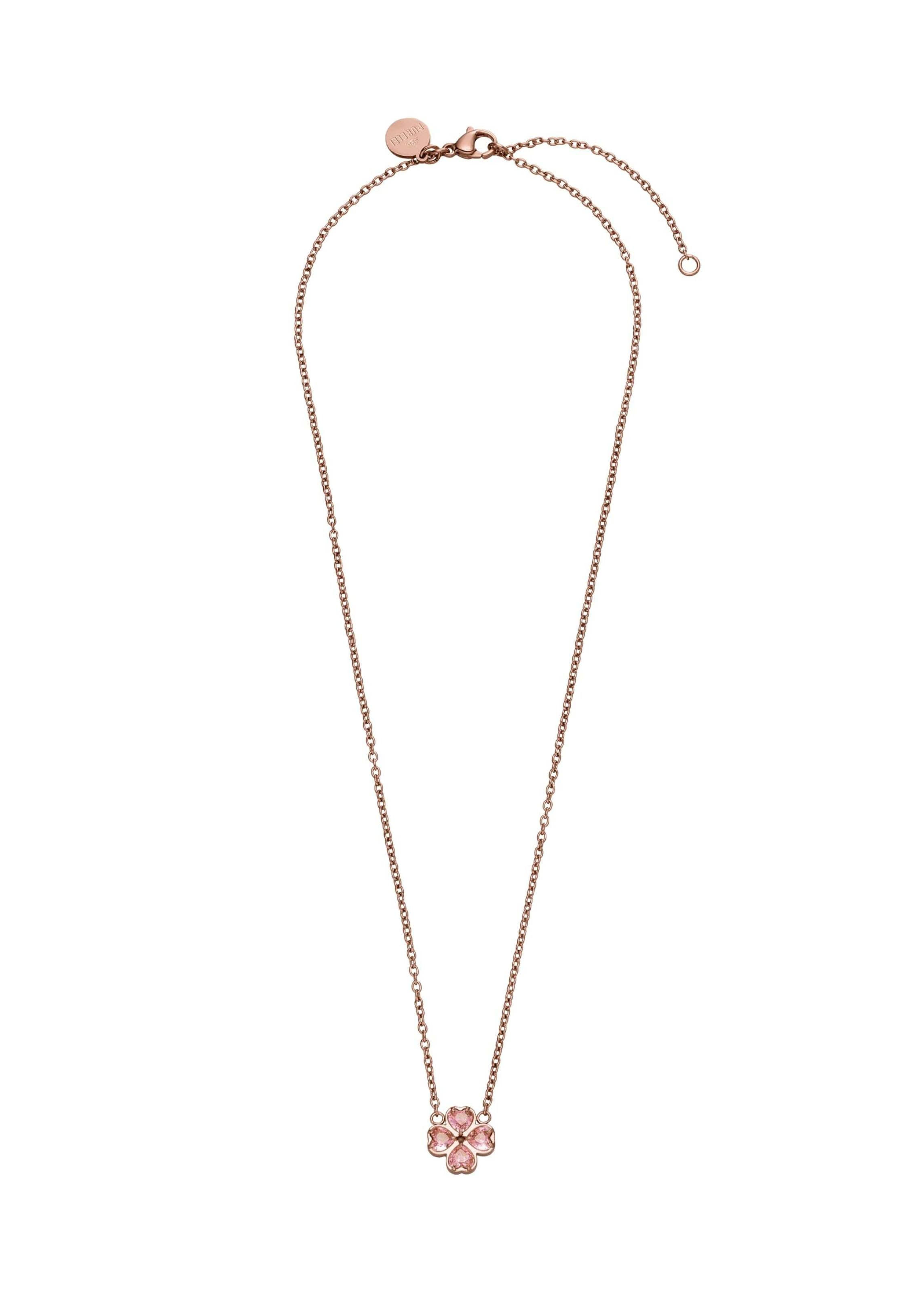 PURELEI Necklace 'Cuore Rosé' in Gold: front