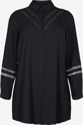 Zizzi Blouse 'CAKAMMA' in Black: front