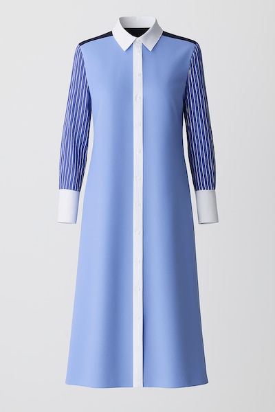 Touche Prive Blusenkleid in blau / weiß, Produktansicht