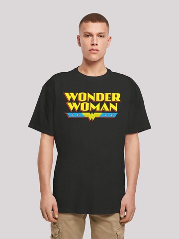 F4NT4STIC Shirt 'Wonder Woman' in Zwart: voorkant