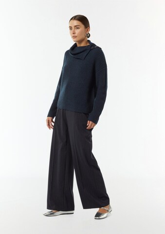 COMMA Strickpullover in Blau