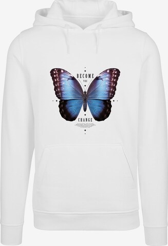 Mister Tee - Sweatshirt 'Become The Change' em branco: frente