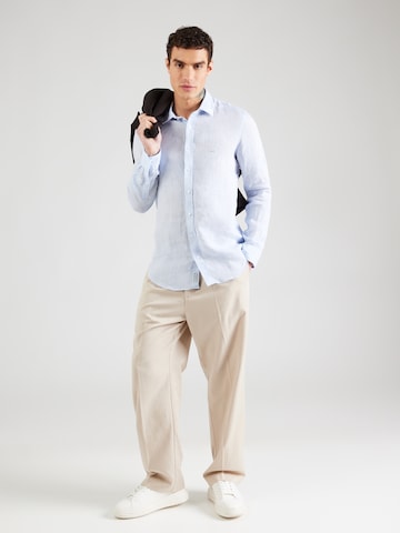 Michael Kors Slim Fit Hemd in Blau
