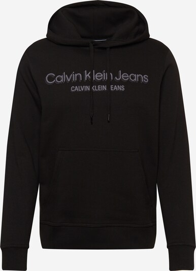 Calvin Klein Jeans Sudadera en piedra / negro, Vista del producto