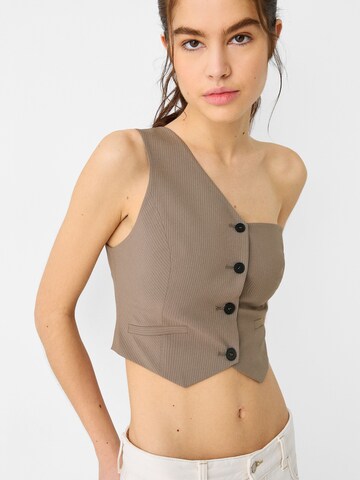 Bershka Gilet in Beige