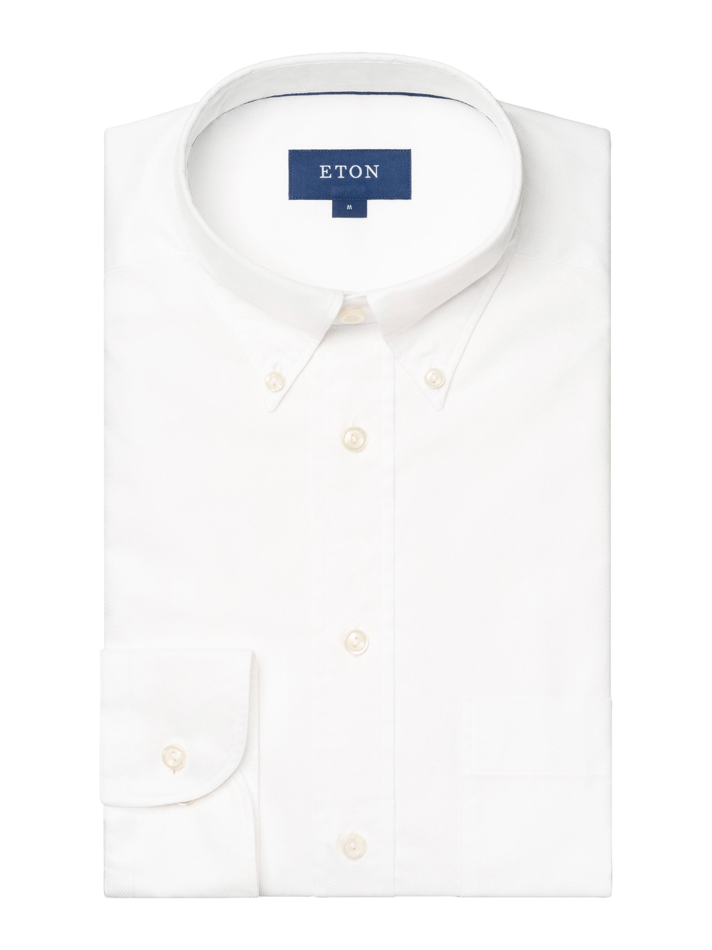 ETON - Ajuste estrecho Camisa en blanco