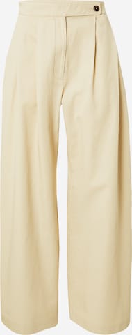 Loosefit Pantalon à pince TOMMY HILFIGER en beige : devant