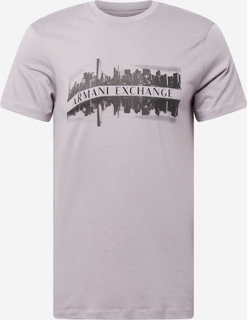 ARMANI EXCHANGE T-shirt i grå: framsida