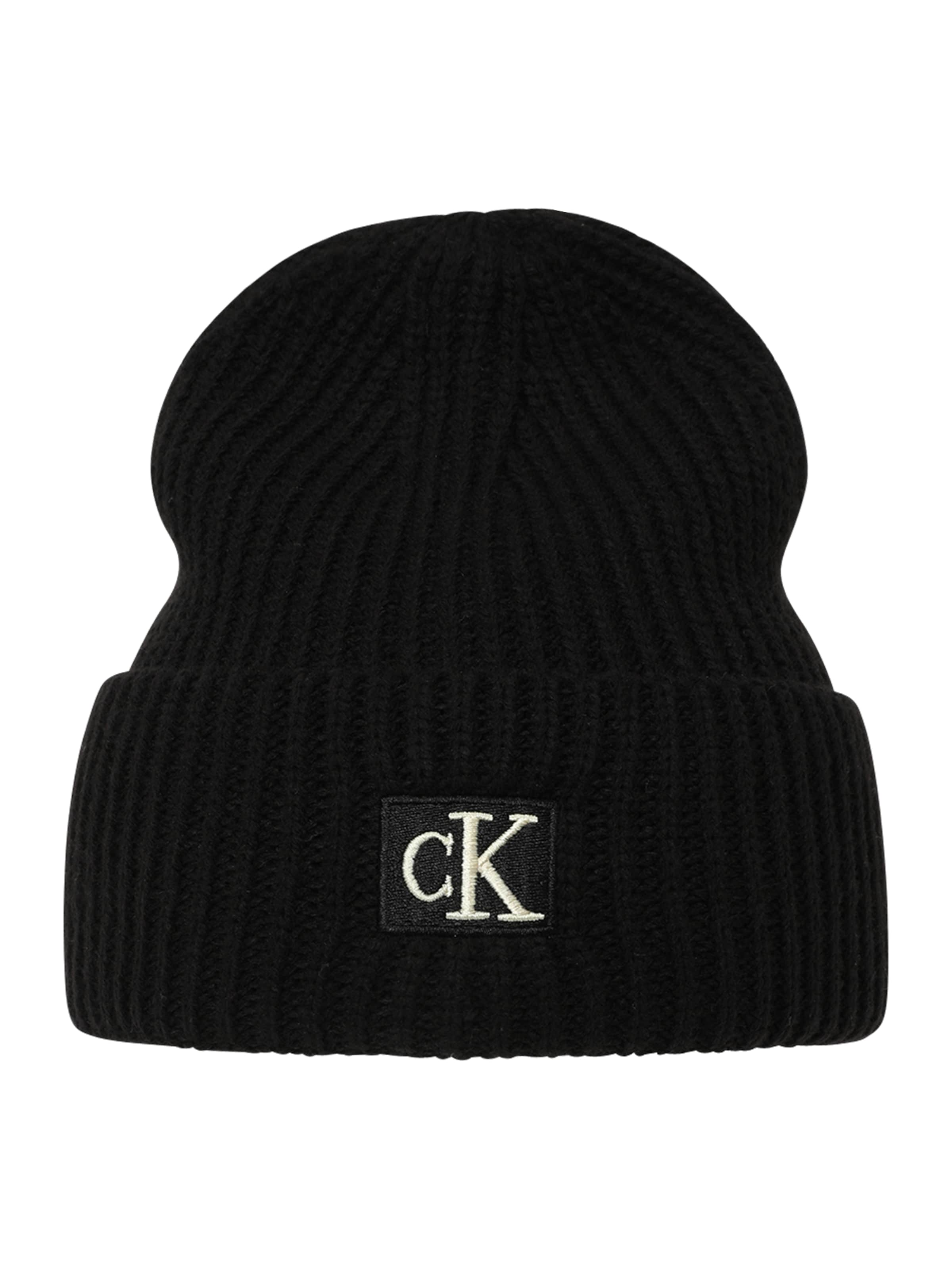Calvin Klein Beanie in Black: front