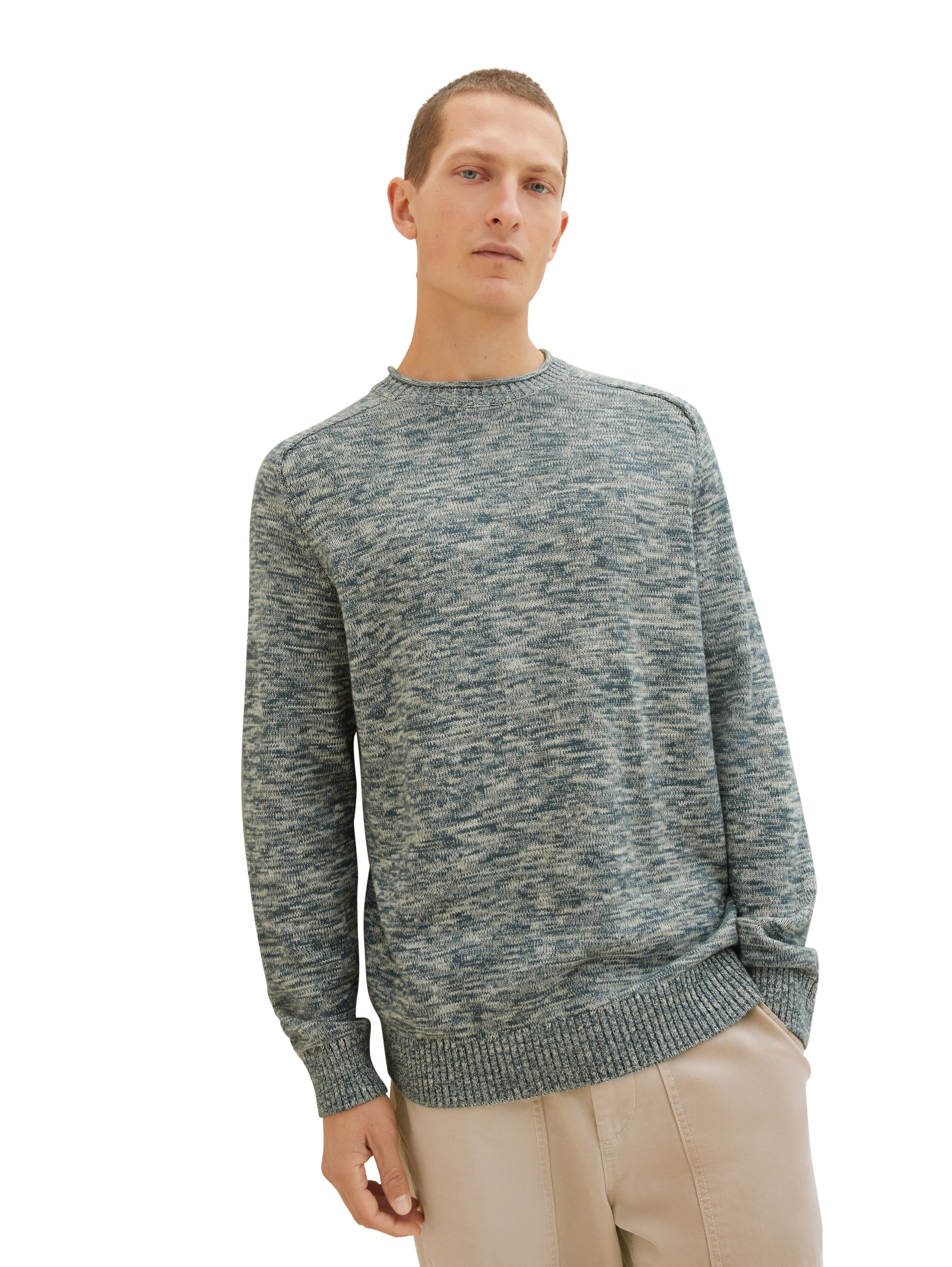 TOM TAILOR Sweater in Green
