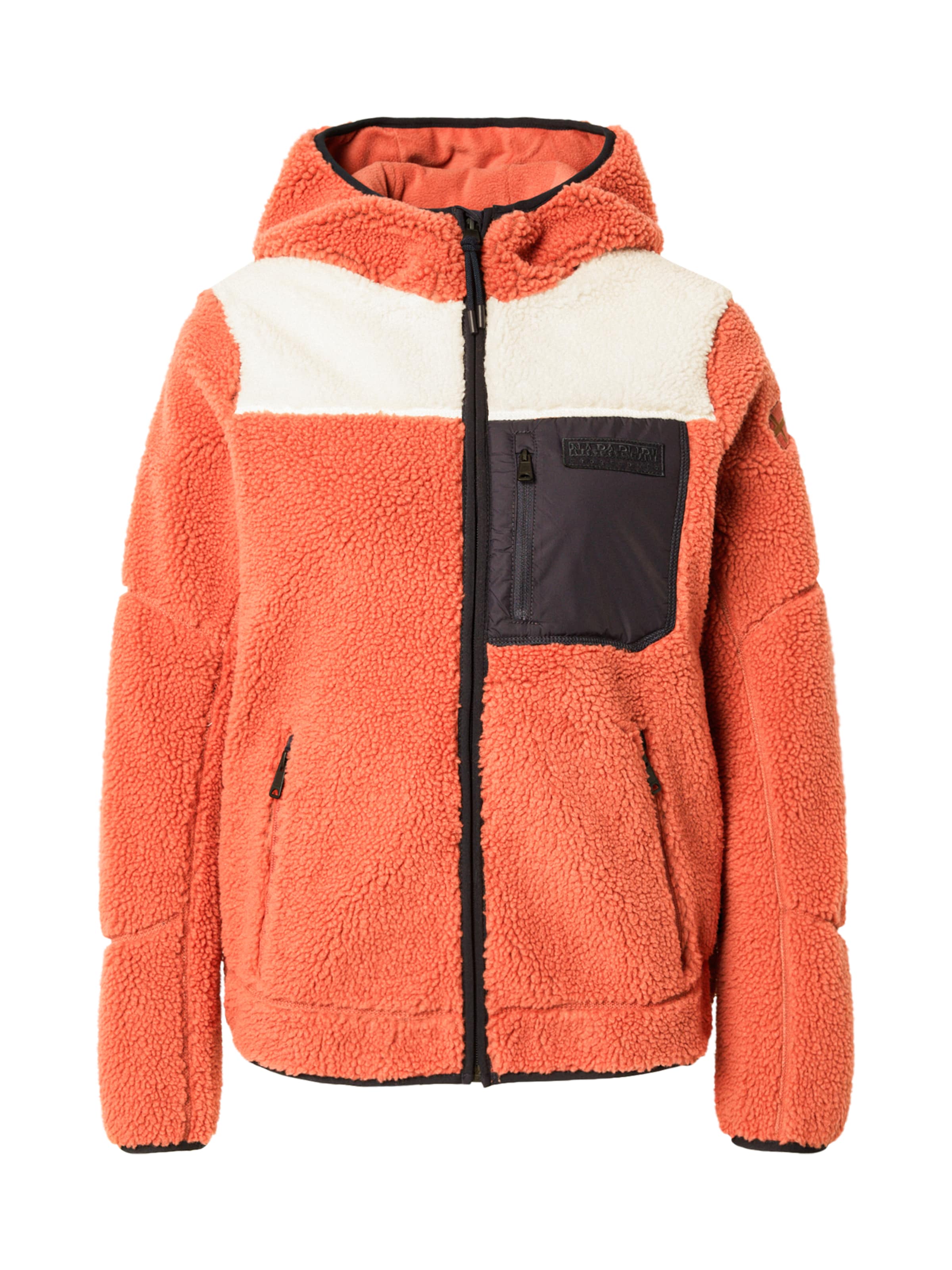 NAPAPIJRI Поларено яке 'YUPIK' в оранжево: отпред