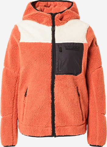 NAPAPIJRI - Chaqueta polar 'YUPIK' en naranja: frente