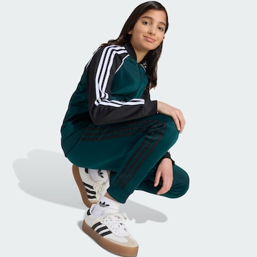 ADIDAS ORIGINALS Sweatjacke 'Adicolor' in Grün
