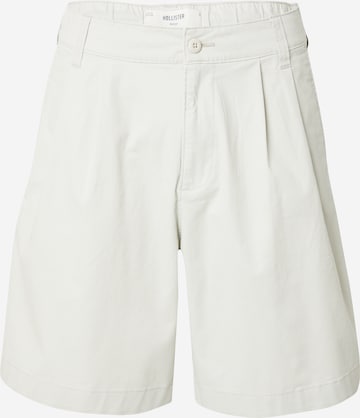 HOLLISTER Pleat-front trousers in Grey: front