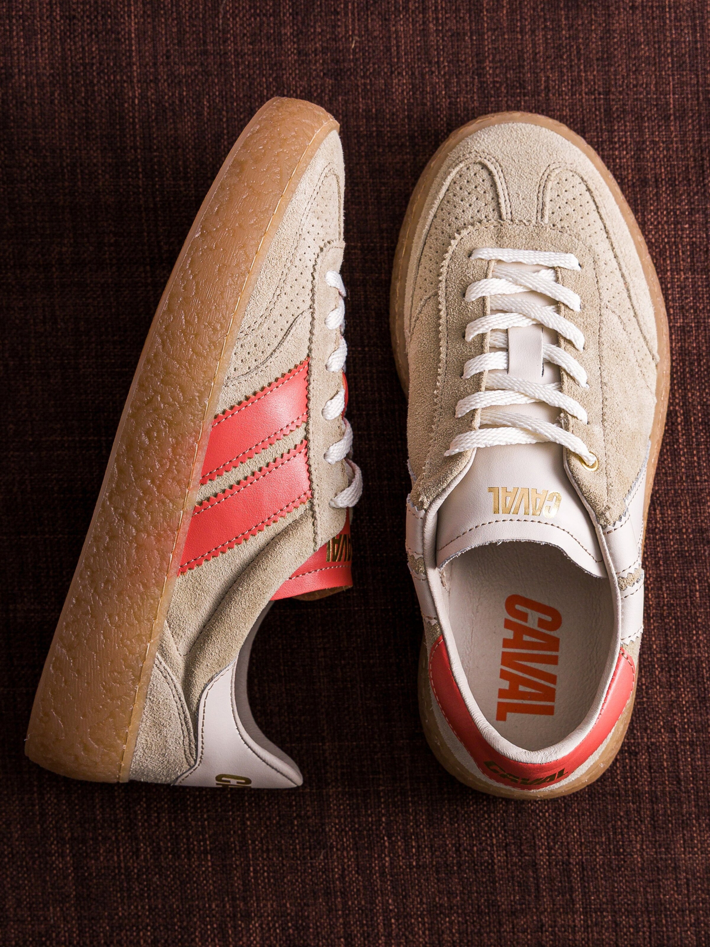 Caval Veterschoen ' HIGH PULSE ' in Beige: bovenkant