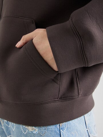 WEEKDAY Sweat jacket 'Scarlet' in Grey