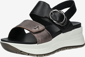 Sandalo di IGI&CO in nero: frontale