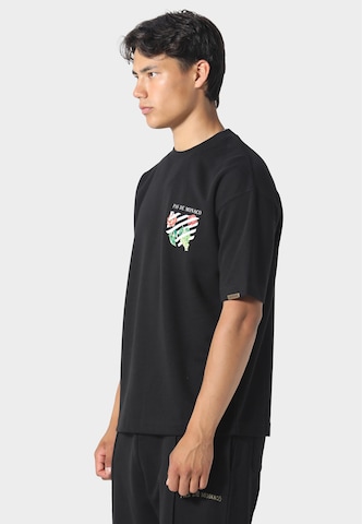 Maglietta 'Floral Line' di Pas De Monaco in nero