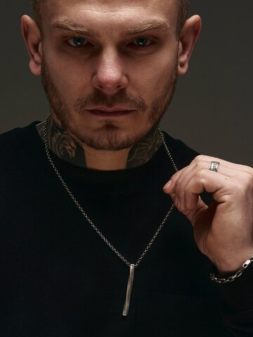 REYTEL Necklace 'RUNES - AMULETS' in Silver: front