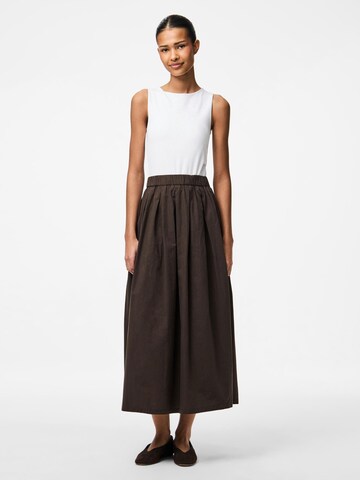 Jupe 'PCJamalla' PIECES en marron